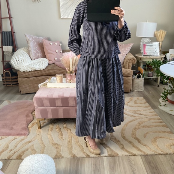 Skirt and top with boatneck blue and white stripe, NWT, Target a new day, SET - Picture 9 of 12